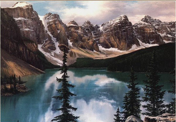 (image for) Handmade oil painting Copy paintings of famous artists Fred Buchwitz's Moraine Lake